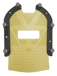 Thermoplastische Kopf-Hals-Schulter-Maske mit Befestigungsrahmen