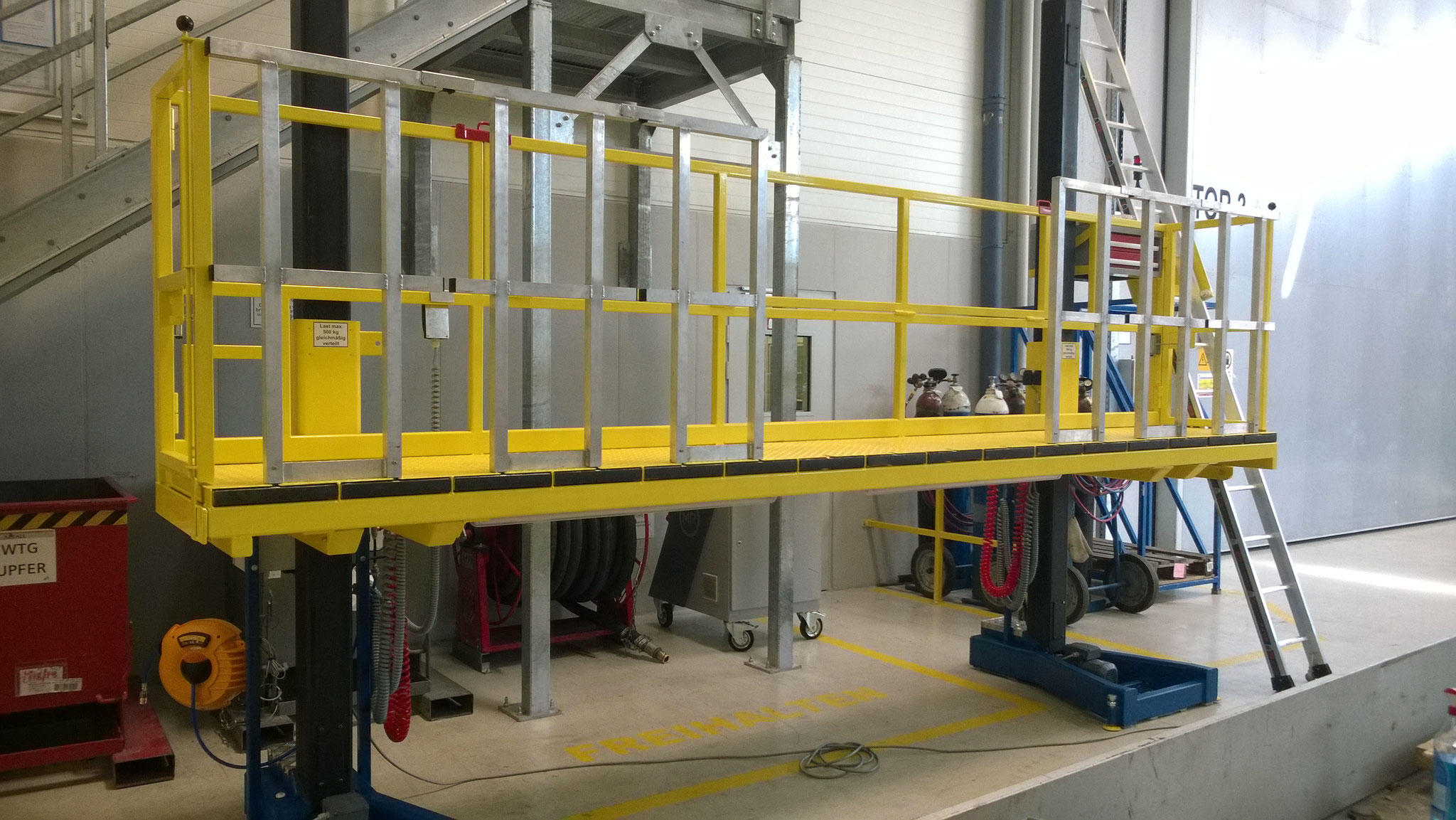 Elektrisch höhenverstellbare Anlage