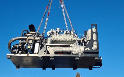300-kW-Kompressor beim Transport
