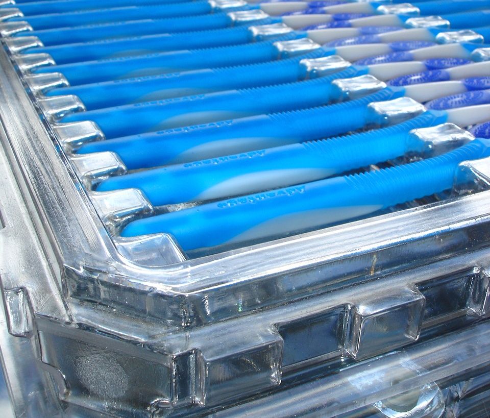 Tray für Zahnbürstenrohlinge