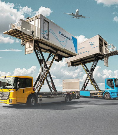 Emissionsfreier Highloader-Aufbau auf Elektro-Lkw