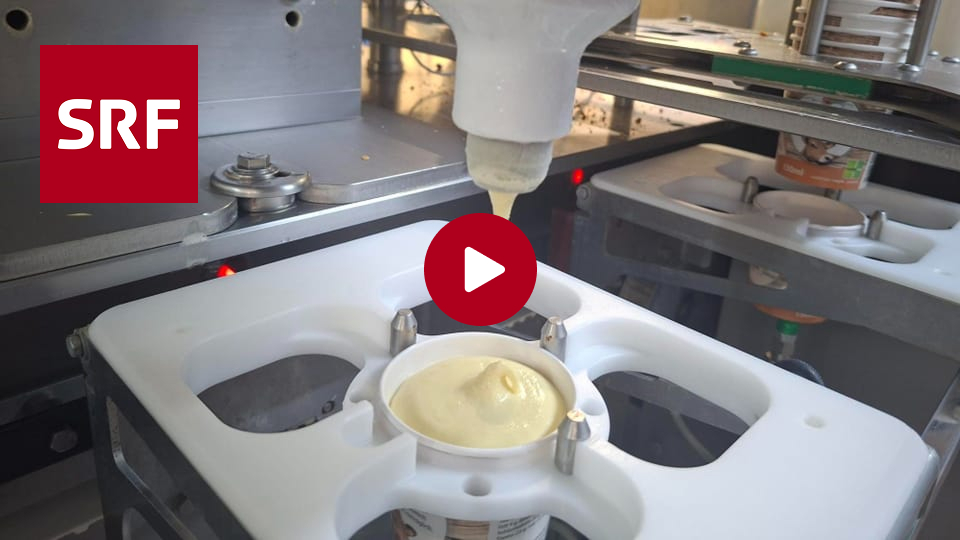 Dosys-Abfüllanlage bei der Schintbühl Glace AG (SRF-Reportage)