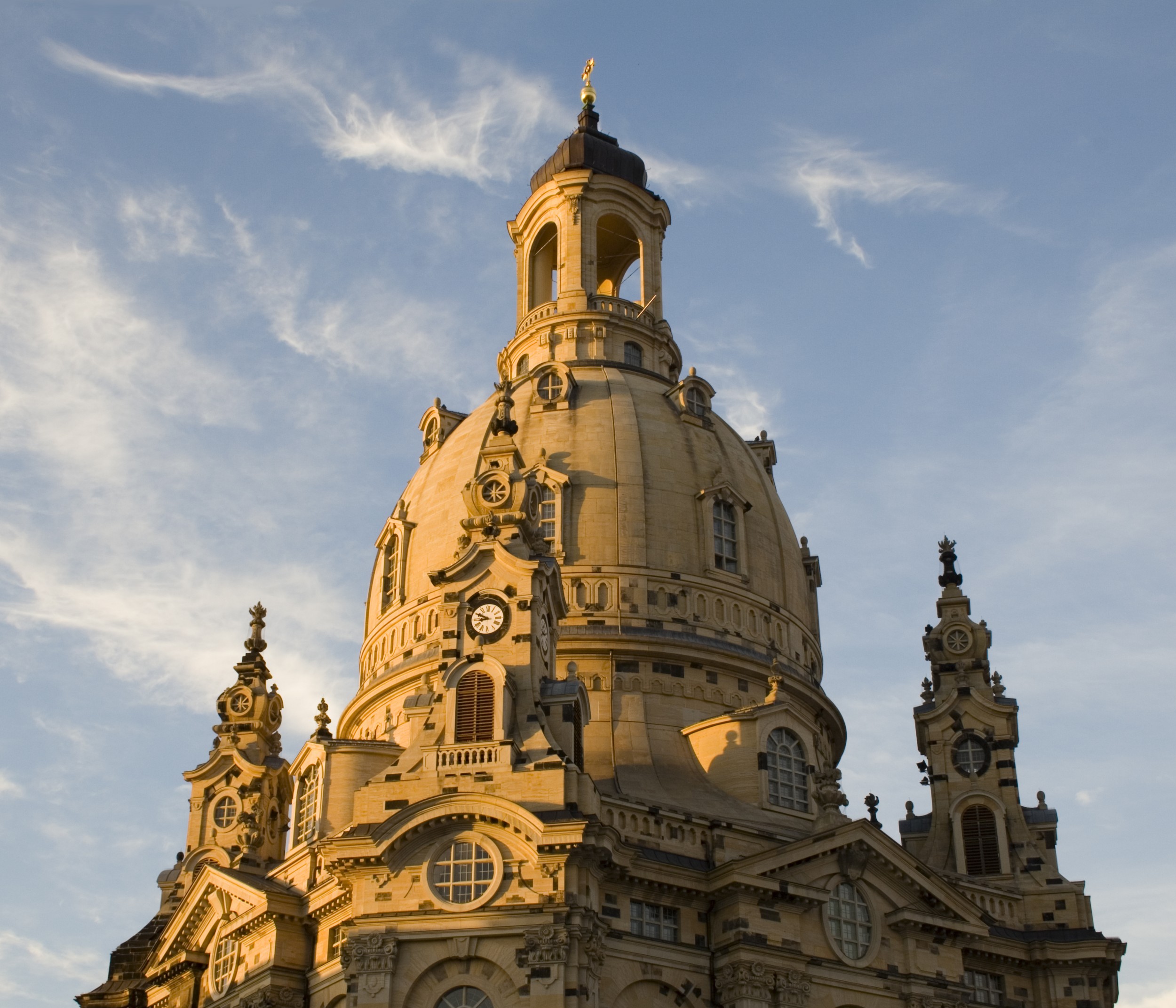 Sandstone dome of the Dresden Frauenkirche