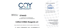 ISO 9001:2015 Zertifikat (Certiquality, Cornaredo)