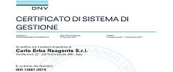ISO 14001:2015 Zertifikat (DNV)