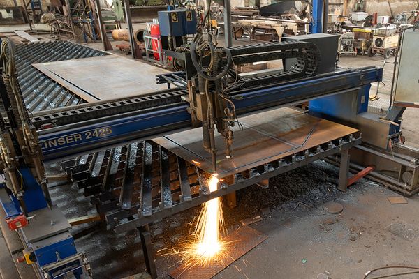 Automatisch geschnittene Stahlplatten für Schiffbau