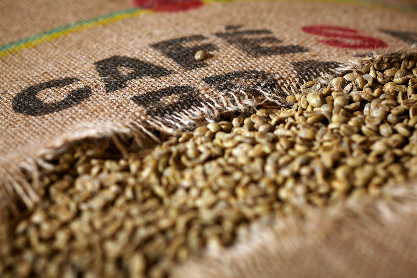Rohkaffee im Sack