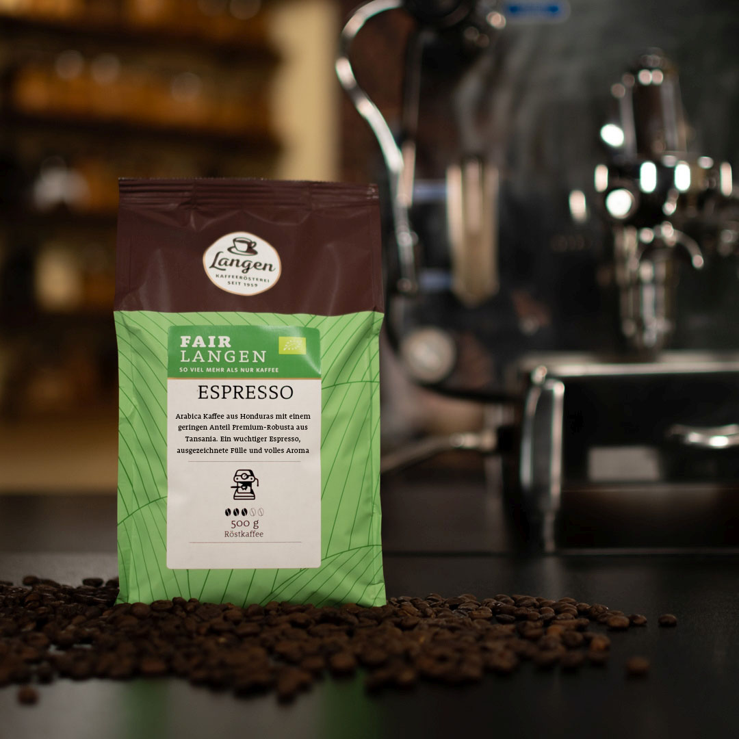 FairLangen Espresso BIO fair gehandelt