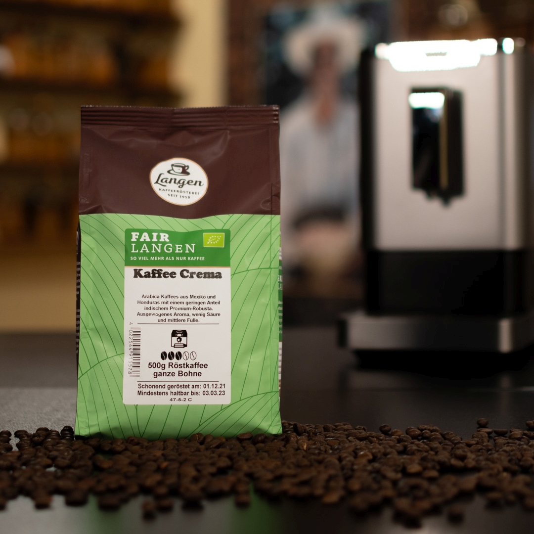 FairLangen Kaffee Crema BIO fair gehandelt