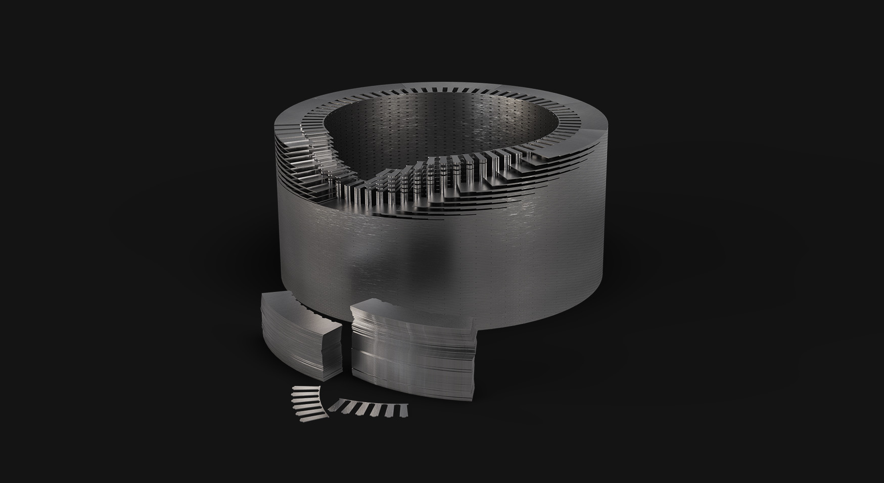 Kornorientiertes Elektroblech für Stator-Laminate