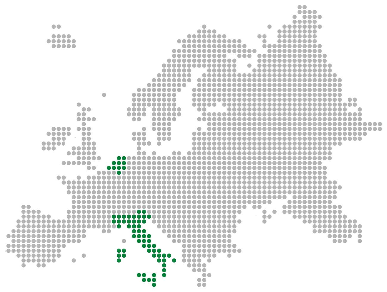 Standorte der CAMM Group in Europa