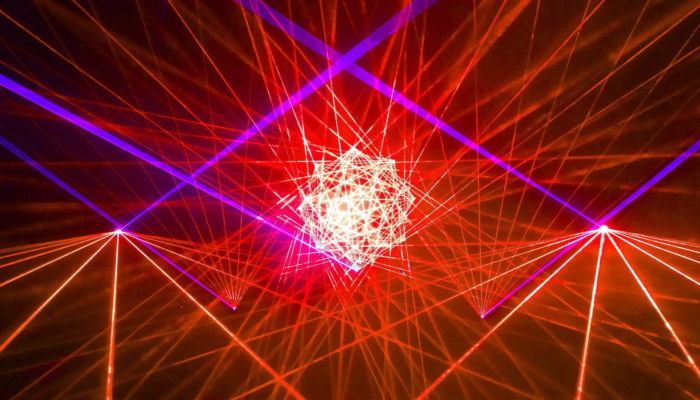 Lasershow-Projektion