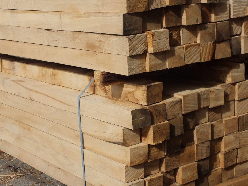 Oak fence posts