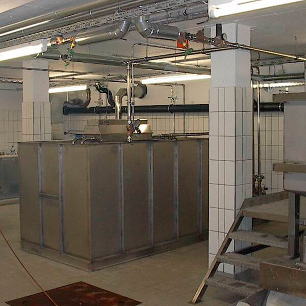 Waschanlage in der Fertigung