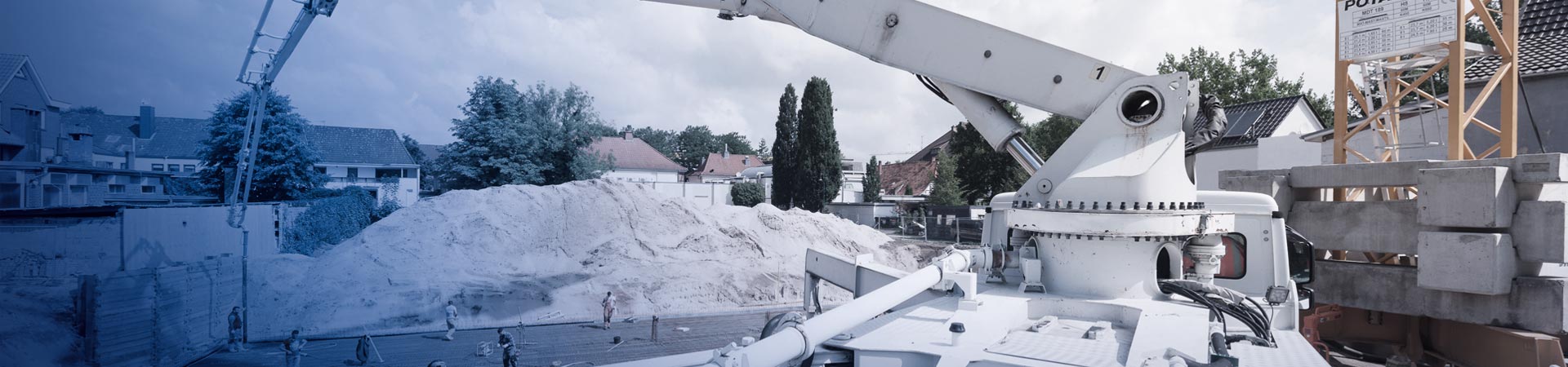 Betonmischer-Fahrzeug der eigenen Flotte