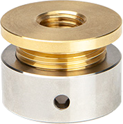Drehteil aus Messing und Aluminium