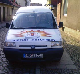 Computer-Notruf Schwarzer