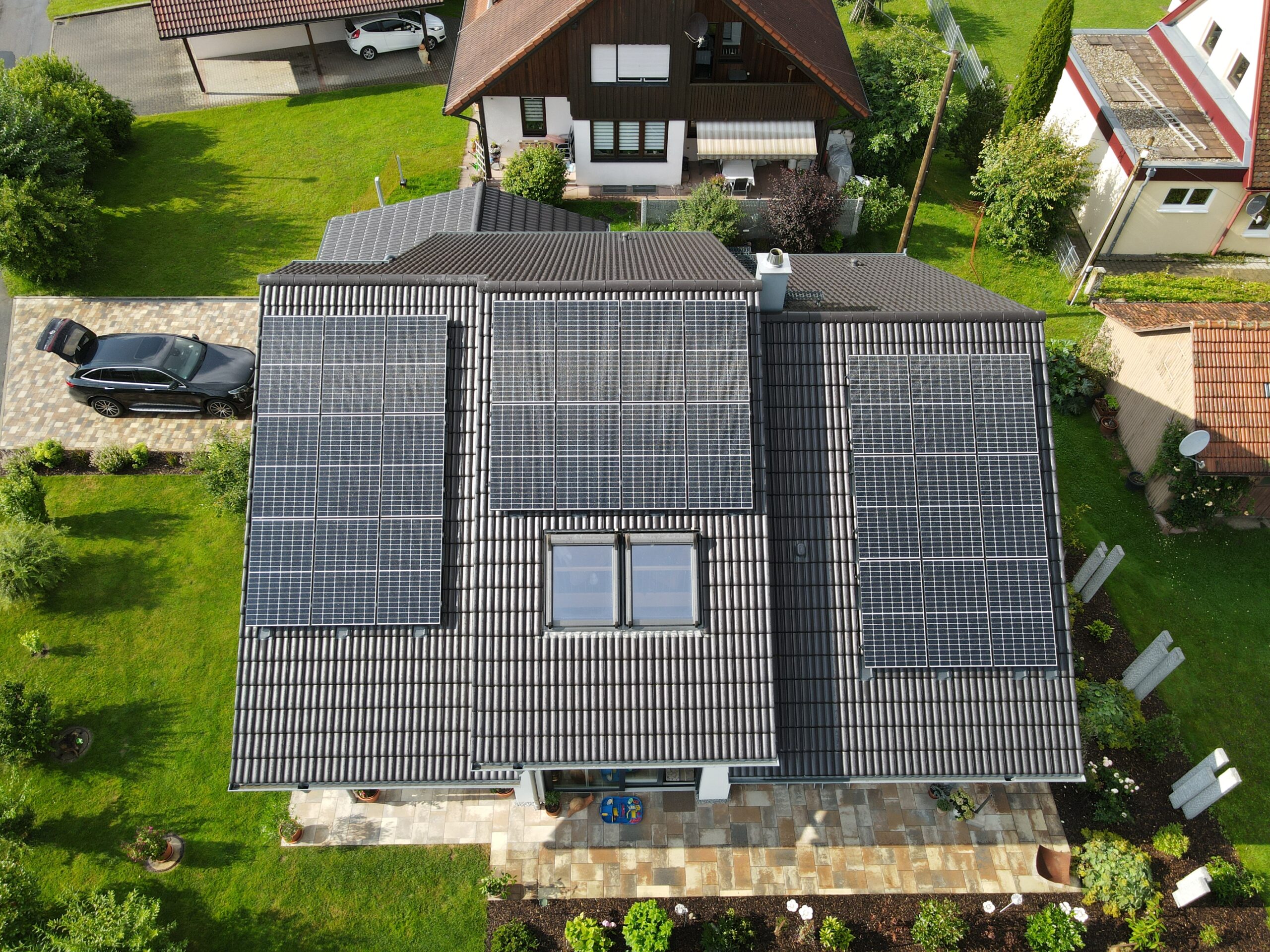 Photovoltaikanlage aus der Luft