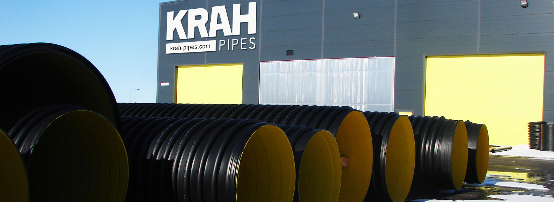 Großvolumige Kunststoffrohre aus Krah-Wickel-Extrusion