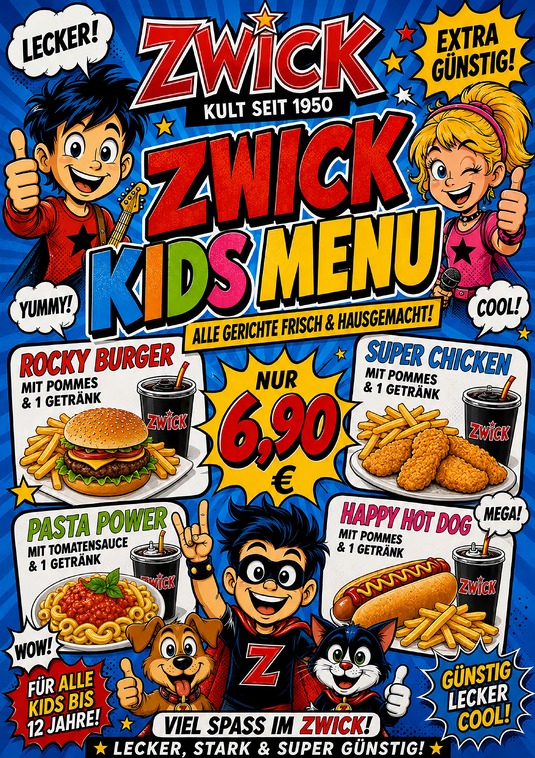 ZWICK KIDS MENU