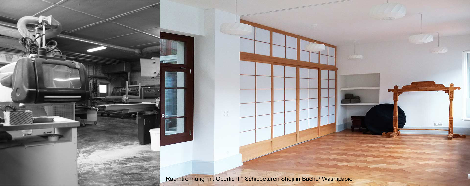 Shoji Raumtrenner in Buche