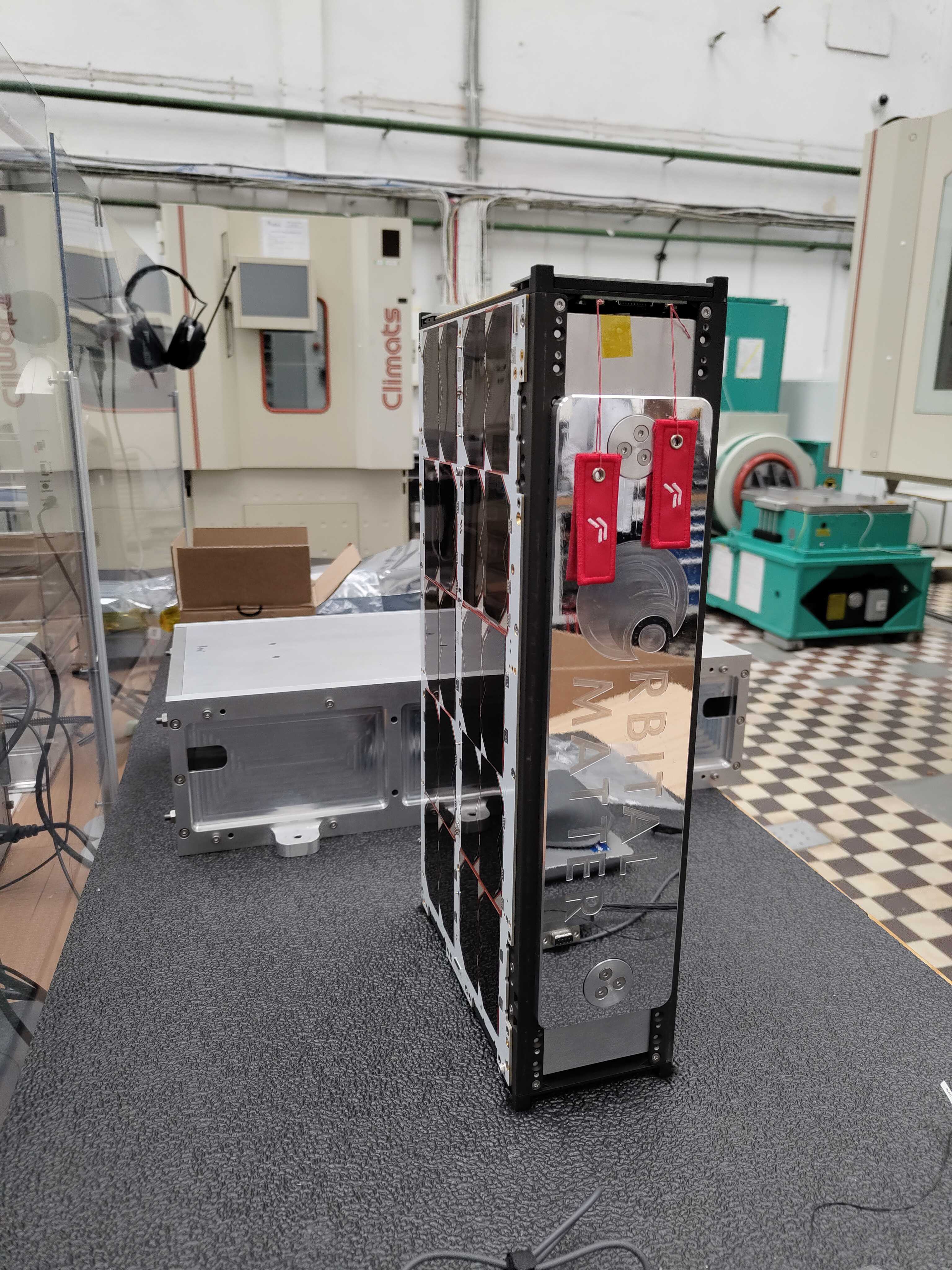 Replicator 2 satellite after vibration test