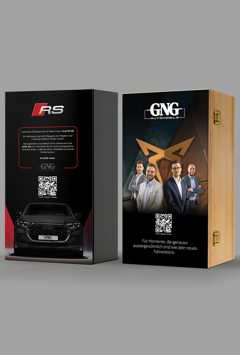 Geschenkboxen mit Branding
