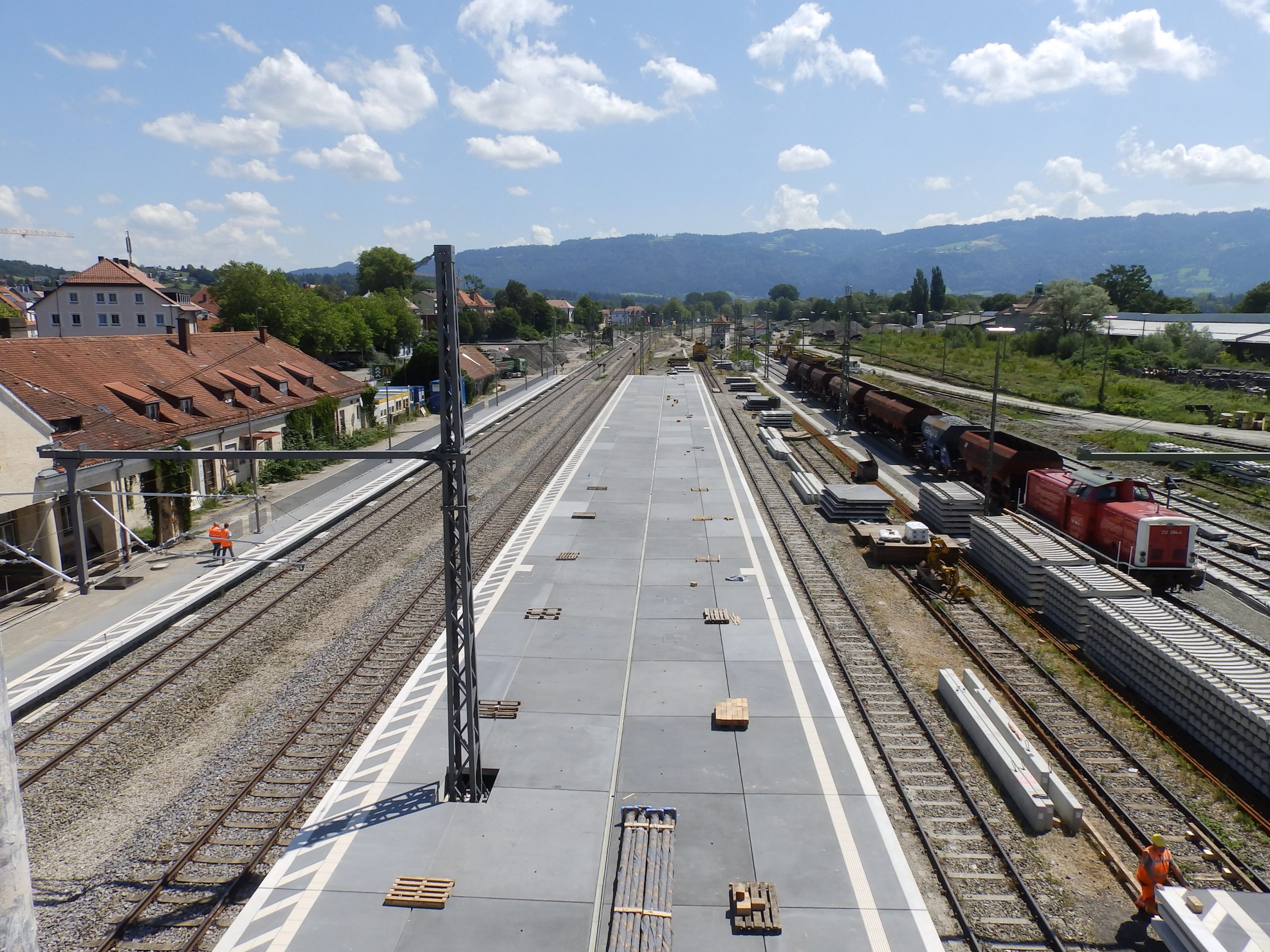 Bahnsteigplatten in Modulbauweise