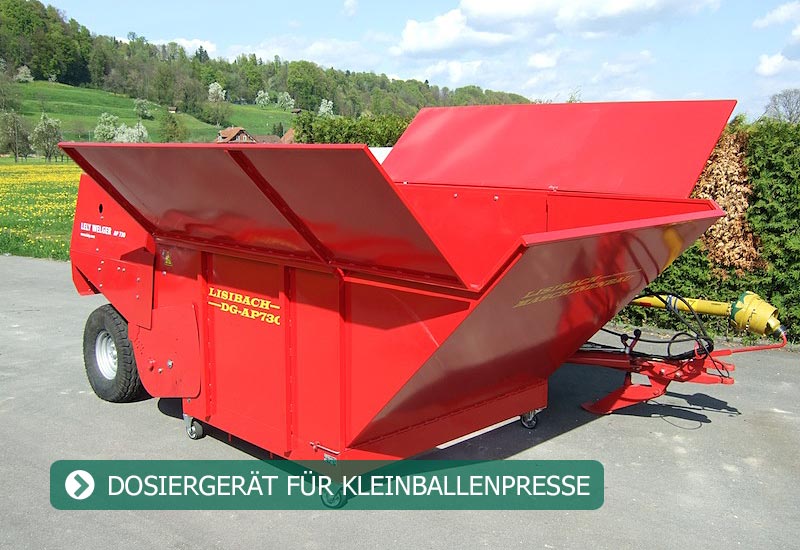 Dosiergerät für Kleinballenpresse