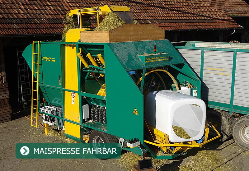 Maispresse fahrbar