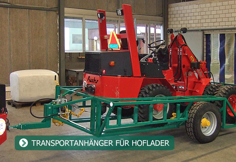 Transportanhänger für Hoflader