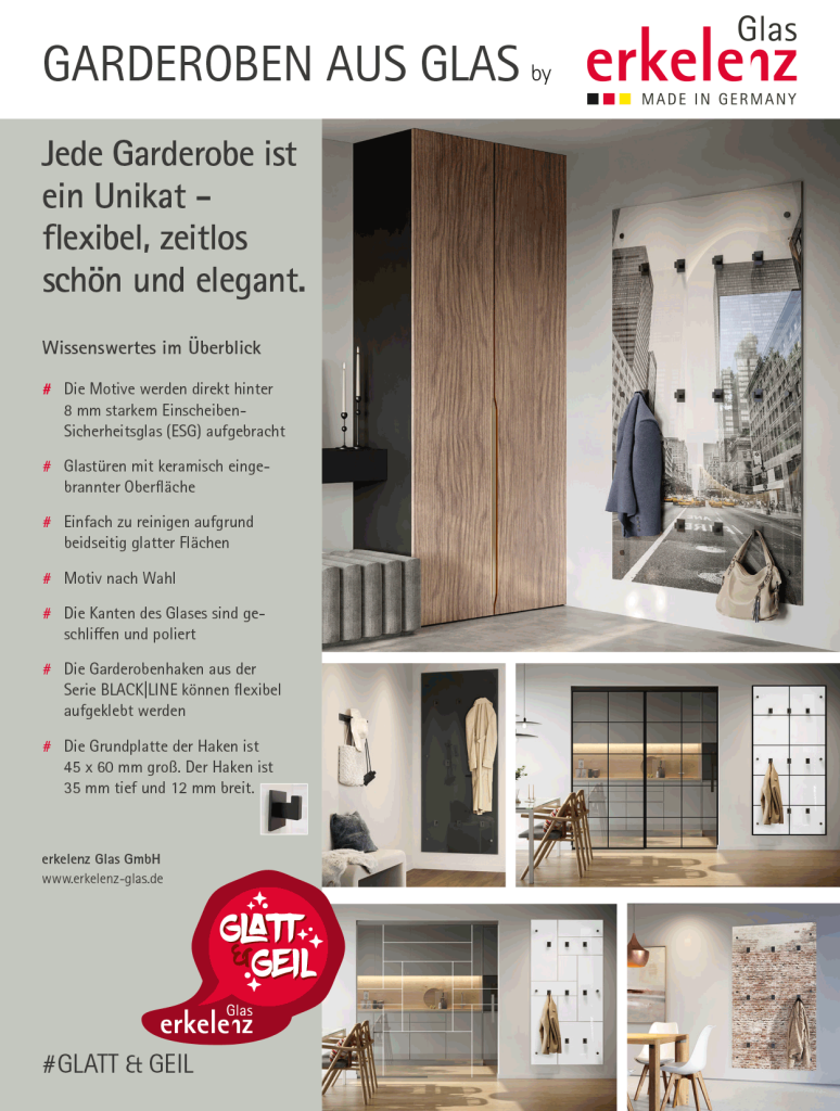 Garderoben aus Glas