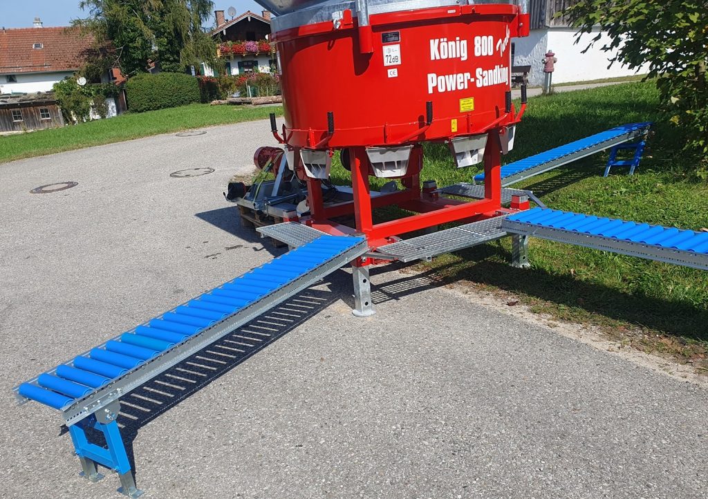 Rollenbahnen der Power-Sandking 800 Turbo