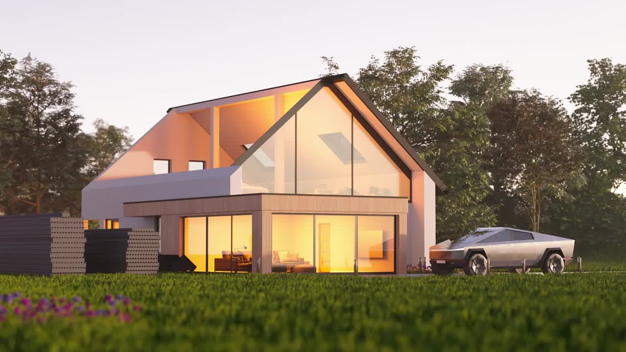 Energiedach mit PV, Solarthermie und Windturbine