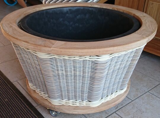 Blumenkübel Teak/PE