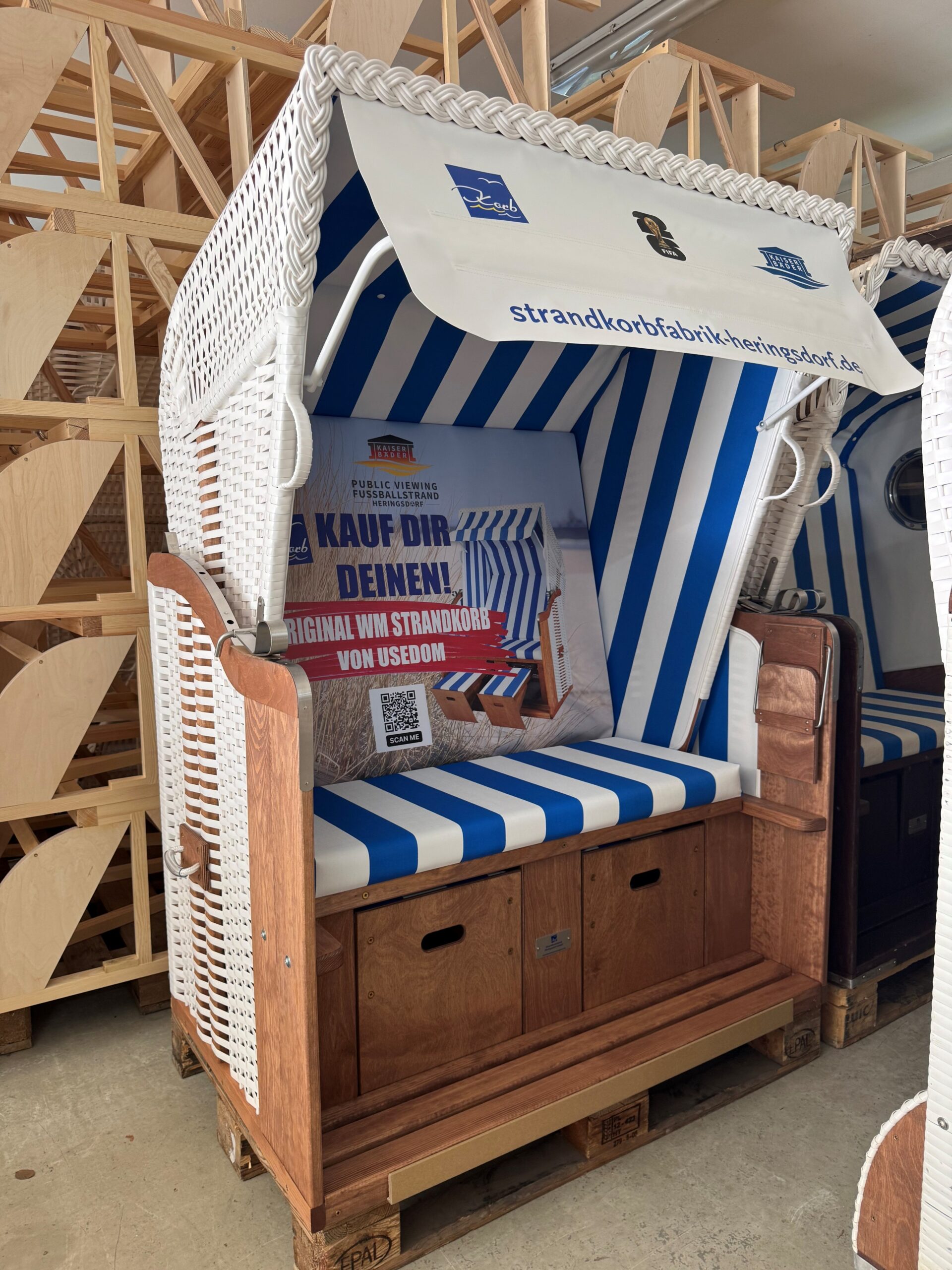 WM-Strandkorb Sonderedition