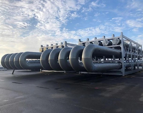 Induktiv gebogene Rohrleitungs-Bögen für Pipelines und Fernwärme