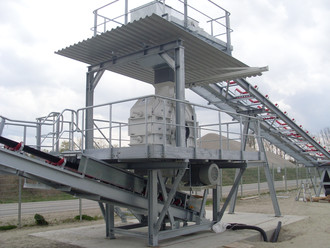 Nachbrecher mit Stahlbau