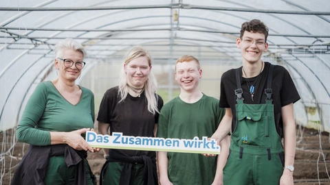 Arbeit und Beschäftigung – Gartenbau im Gewächshaus