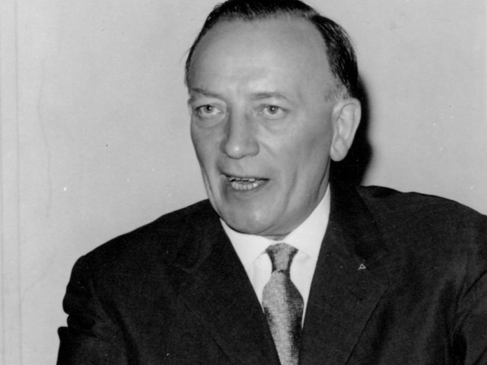 Arnold Dannenmann am Heilig Abend 1949 im ersten Jugenddorf auf Schloss