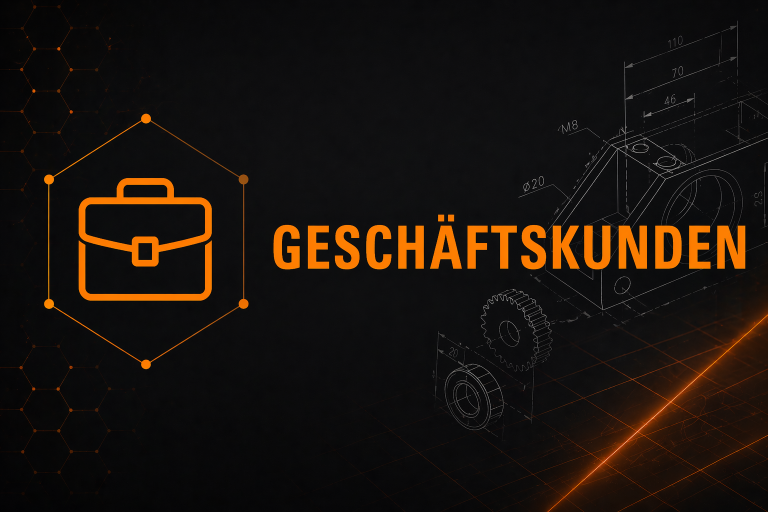 3D-gedrucktes technisches Bauteil