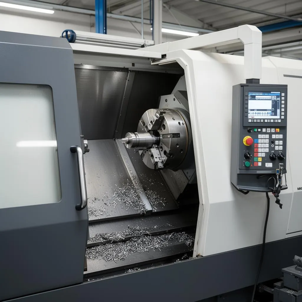 EMCO TURN E65 – CNC-Drehmaschine mit Stangenlader