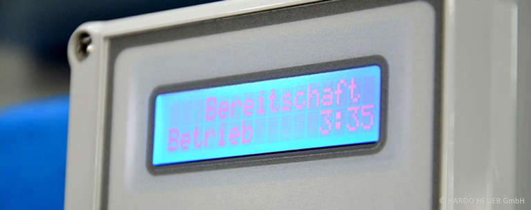 Controlpanel einer VE-Wasser-Anlage