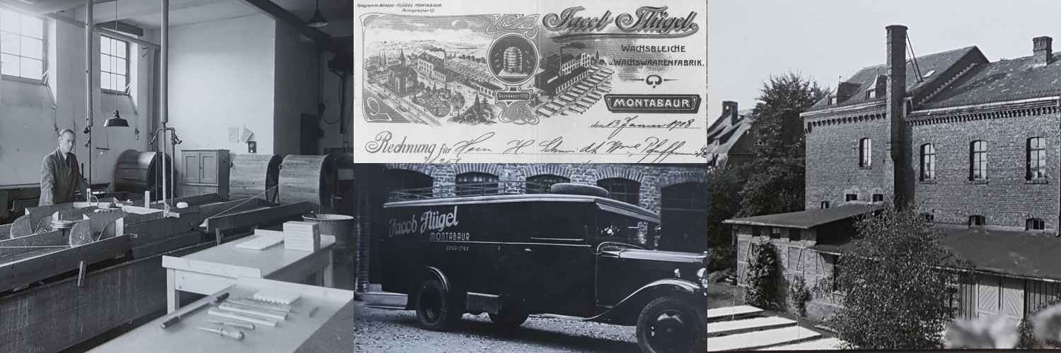 Historische Aufnahme der Firma Flügel, 1908–1930