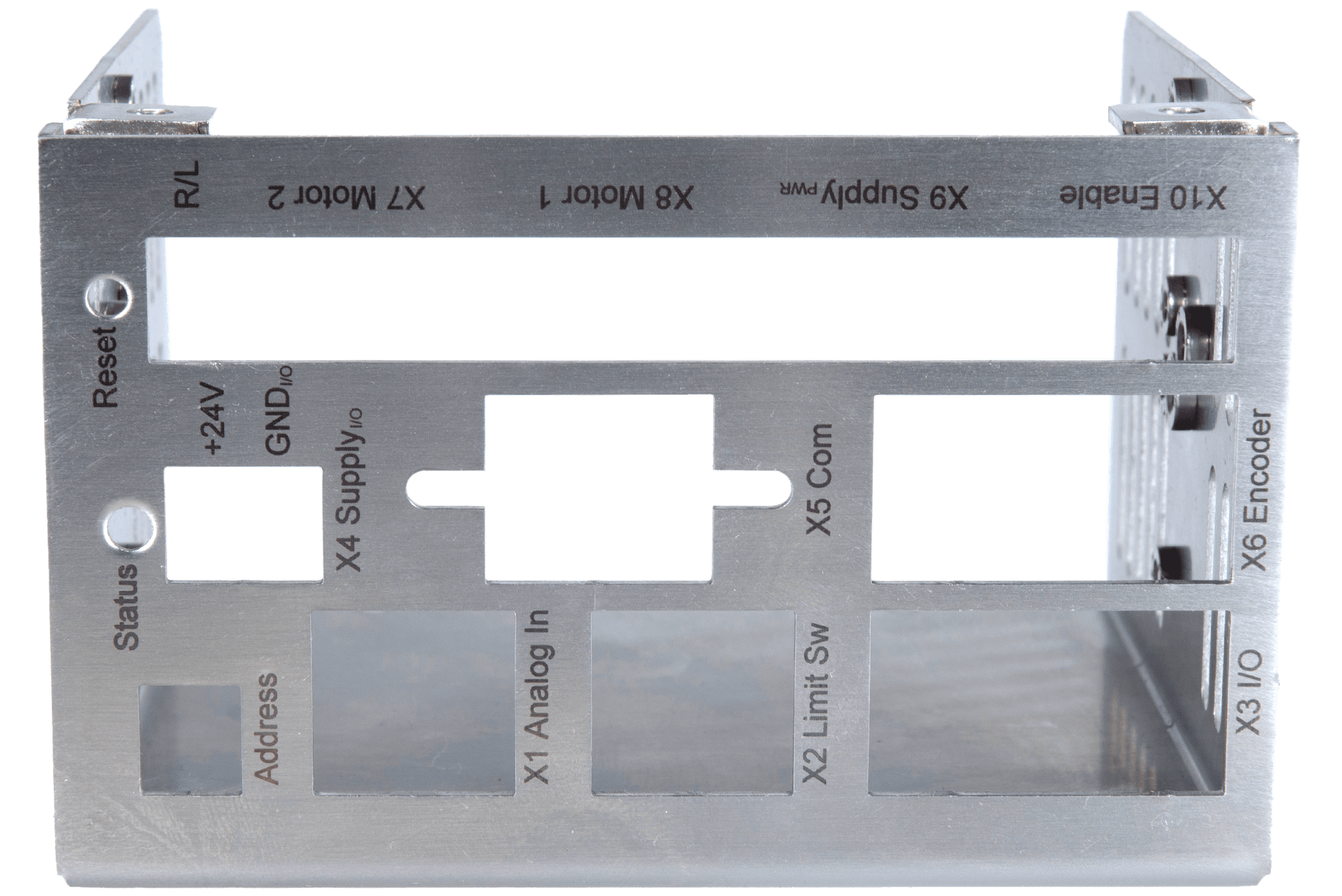Housing part with engraved connector labels