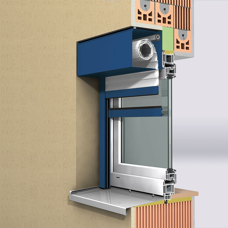 Roller shutter box shape, straight