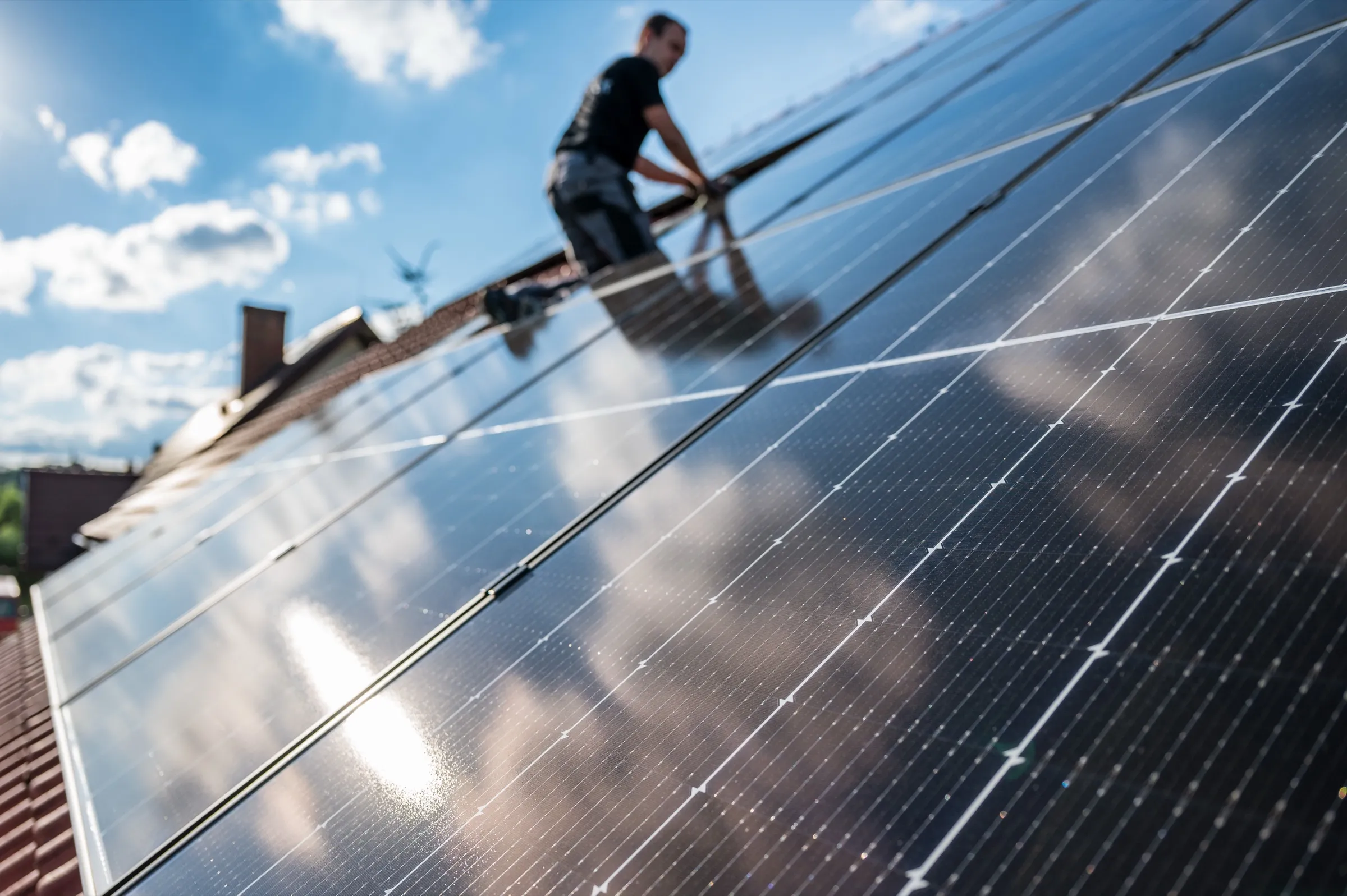 Photovoltaikanlage auf Gewerbedach
