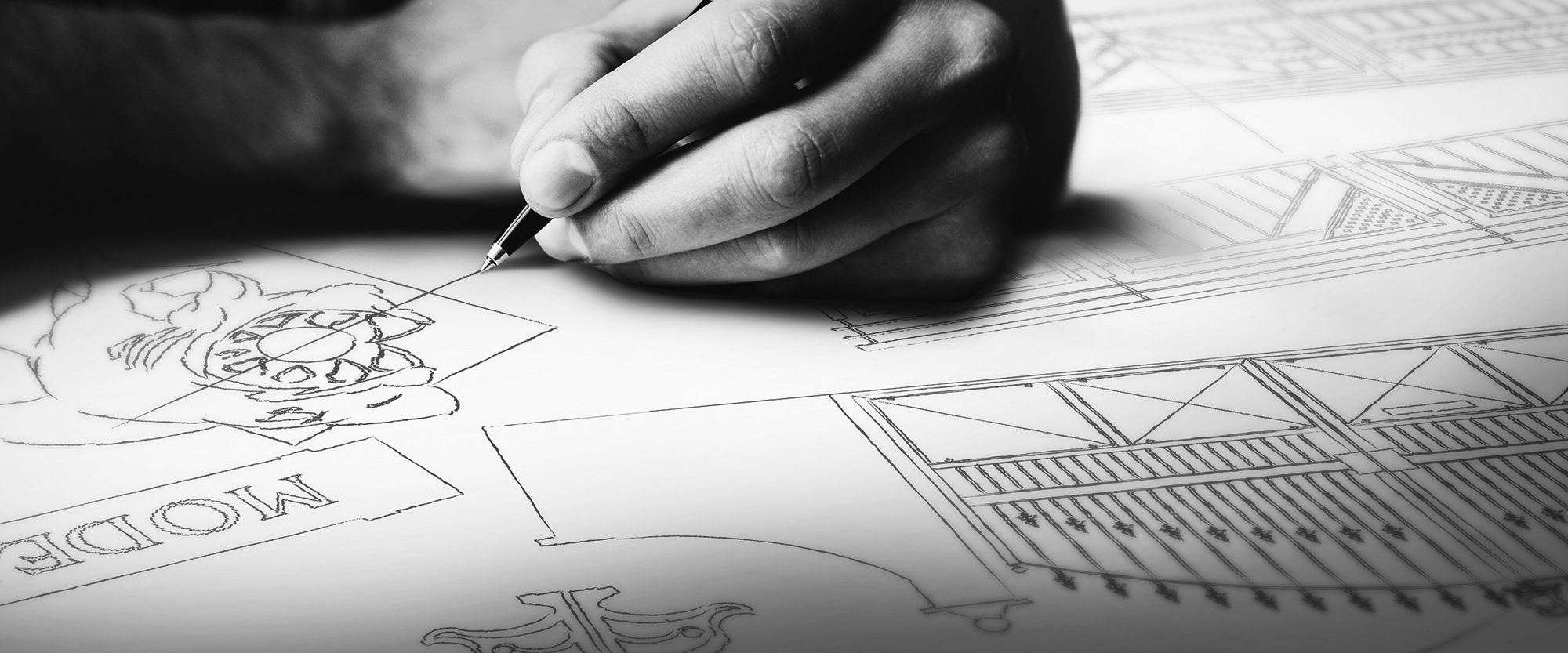 Handzeichnung im Designprozess