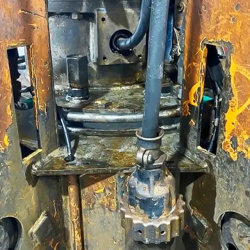 Motorhydraulischer Greifer für Sondermüllentsorgung