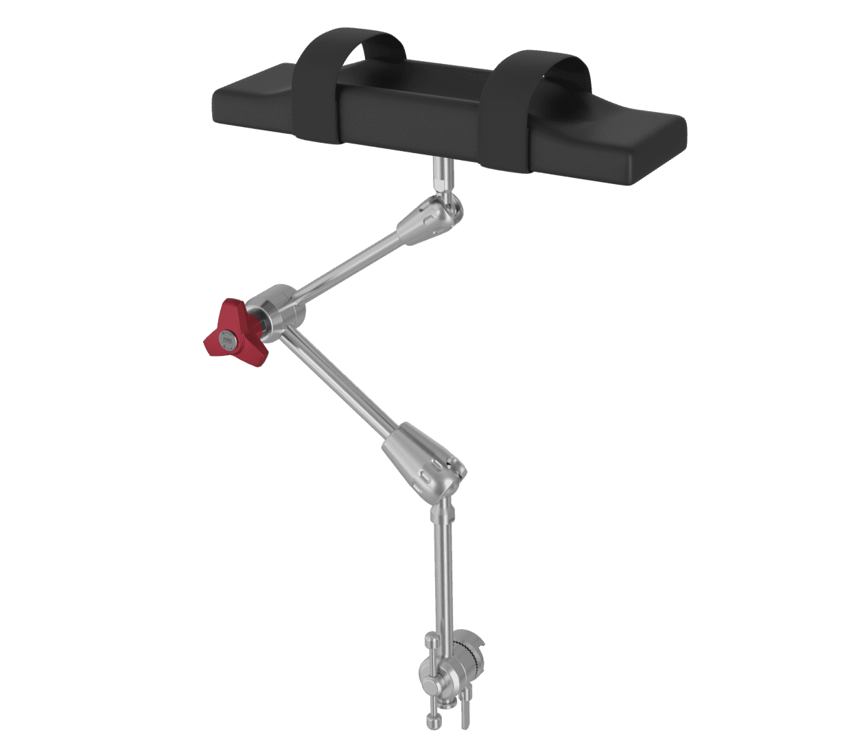 Armhalter vertikal mit Gelenkarm und Fixiergurten (6656.04)